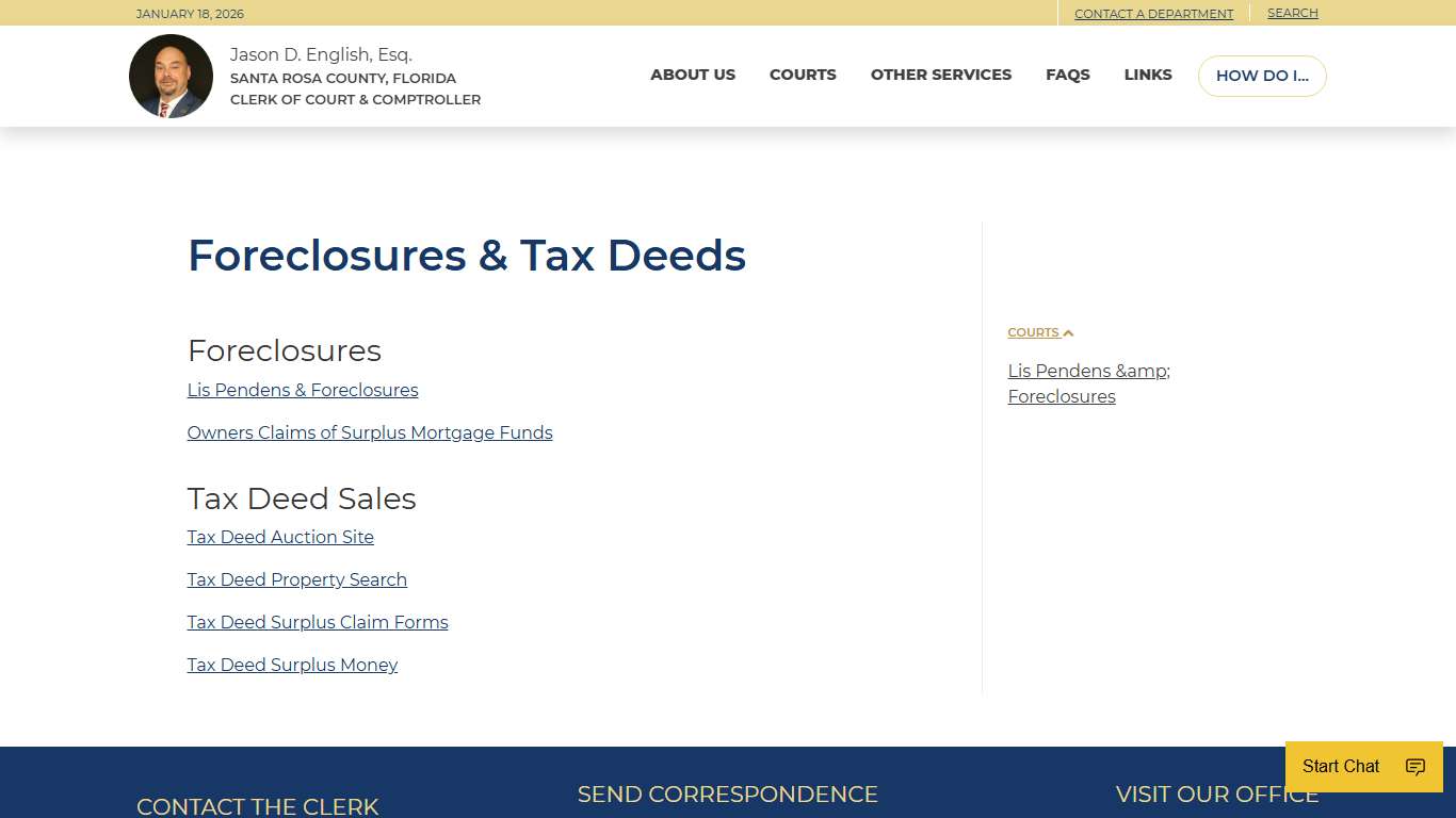 Jason D. English, Esq. | Santa Rosa County, FL Clerk of Court & Comptroller