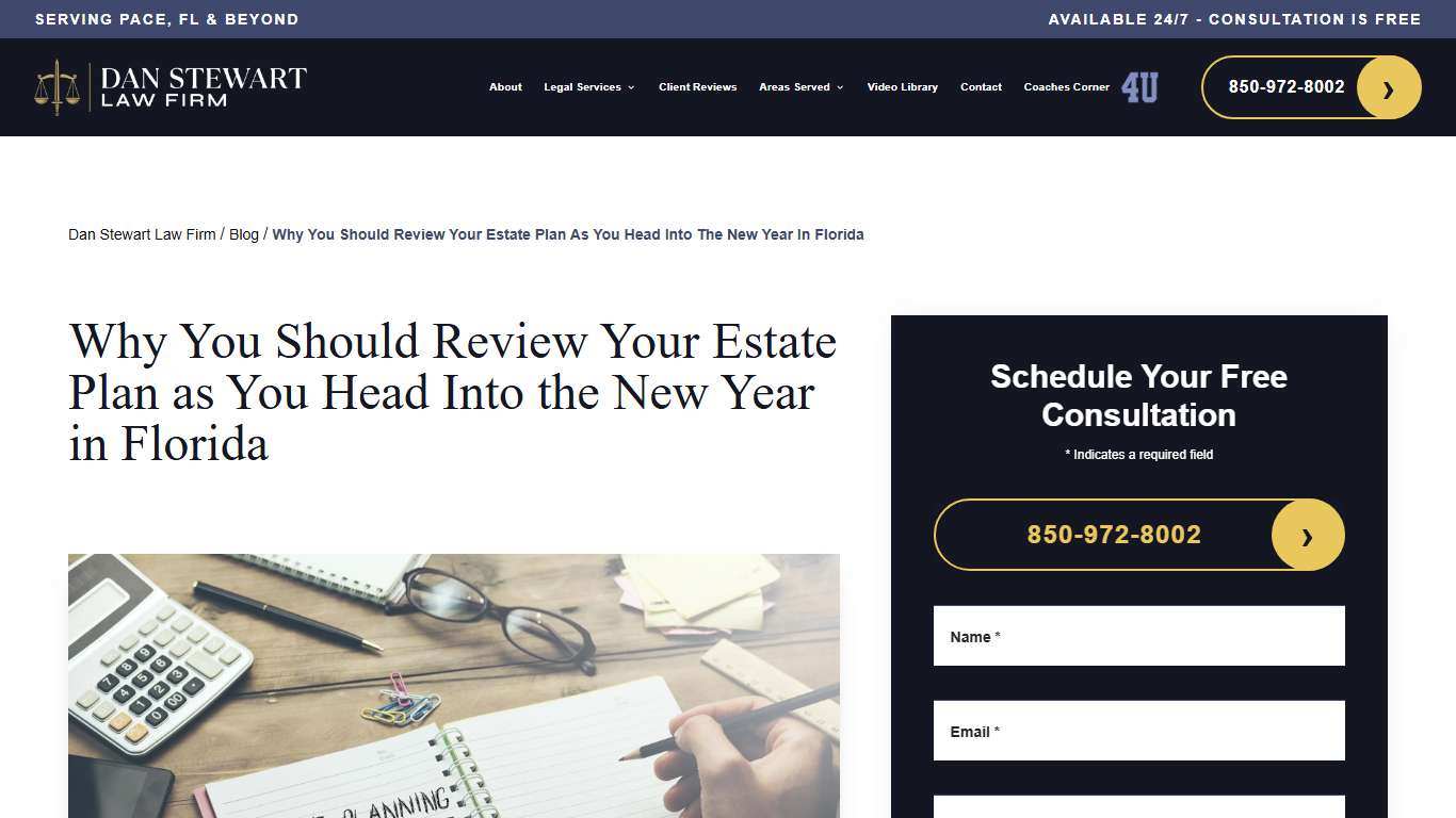 New Year Estate Plan Review & 2026 Checklist | Dan Stewart Law Firm